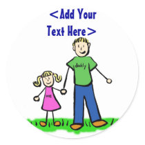 Daddy's Little Girl Sticker (Blonde)