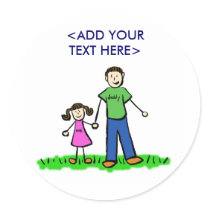 Daddy's Little Girl Sticker (Brunette)