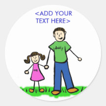 Daddy's Little Girl Sticker (Brunette)