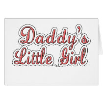 Daddy's Little Girl Text  Card