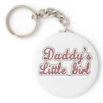 Daddy's Little Girl Text  Key Chain