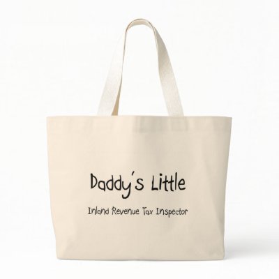 Daddy's Little Inland Revenue Tax Inspector Tote Bags by professions