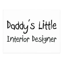 Daddy's Little Interior Designer Postcards