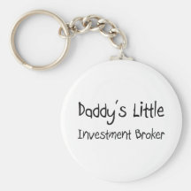 Daddy's Little Investment Broker Key Chain