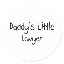 Daddy's Little Lawyer Sticker