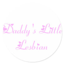 Daddy's Little Lesbian Sticker