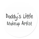 Daddy's Little Makeup Artist Stickers