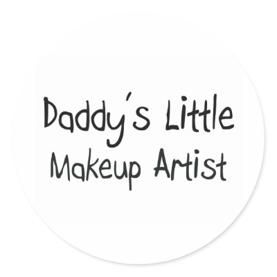 Daddy's Little Makeup Artist Stickers by professions