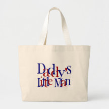 Daddy's Little Man Tote Bag