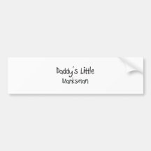 Daddy's Little Marksman Bumper Stickers