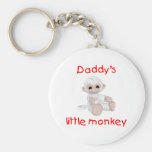 Daddy's Little Monkey (red) Key Chain