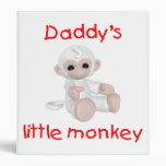 Daddy's Little Monkey (red) Vinyl Binders