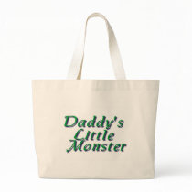 Daddy's Little Monster Tote Bags