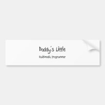 Daddy's Little Multimedia Programmer Bumper Stickers