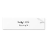 Daddy's Little Nephologist Bumper Stickers