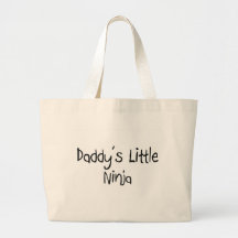 Daddy's Little Ninja Tote Bag