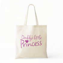 Daddys little princess canvas bag