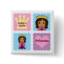 Daddy's Little Princess Pinback Button