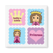 Daddy's Little Princess Fridge Magnets
