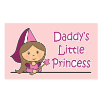 Daddy's Little Princess Rectangle Sticker