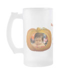 Daddy's Little Pumpkin Custom Photo Beer Mug