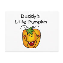 Daddy's Little Pumpkin T-shirts and Gifts Post Card