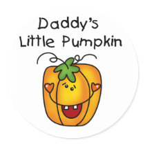 Daddy's Little Pumpkin T-shirts and Gifts Sticker