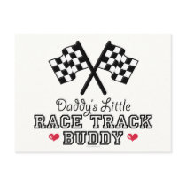 Daddy's Little Race Track Buddy Postcard