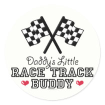 Daddy's Little Race Track Buddy Stickers
