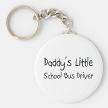 Daddy's Little School Bus Driver Key Chains