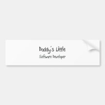 Daddy's Little Software Developer Bumper Sticker