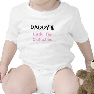 Daddys Little Tax Deduction Pink Tee Shirts by BigGeekDaddy