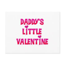Daddy's Little Valentine Tshirts and Gifts Post Card