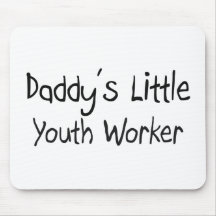 Daddy's Little Youth Worker Mousepads