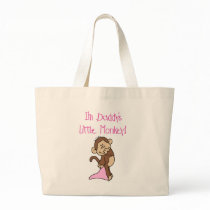 Daddy's Monkey - Pink Tshirts and Gifts Tote Bags