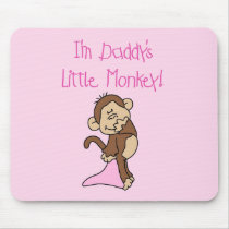 Daddy's Monkey - Pink Tshirts and Gifts Mousepads