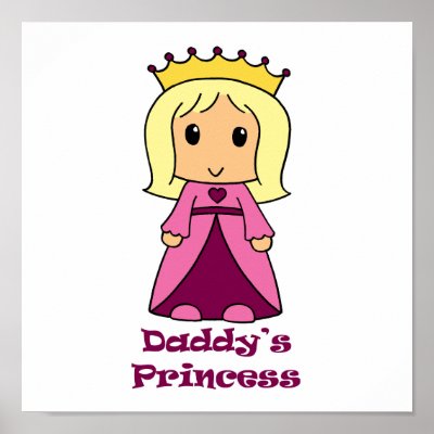 Daddy's Princess Print by mikaushop