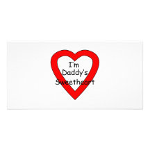Daddy's Sweetheart Personalized Photo Card