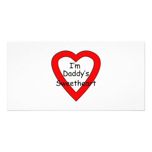 Daddy's Sweetheart Personalized Photo Card