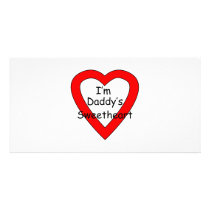 Daddy's Sweetheart Personalized Photo Card