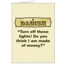 Dadism - Turn off the lights! Greeting Cards