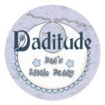Daditude Round Sticker