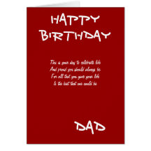 Dadr birthday greeting cards