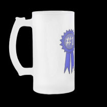 Dad's #1 Frosted Mug mugs
