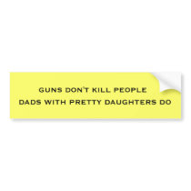 DADS AND DAUGHTERS BUMPER STICKER