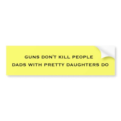DADS AND DAUGHTERS BUMPER STICKER by bradleygj