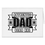 Dads Authentic Father Gear Card
