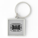 Dads Authentic Father Gear Keychain