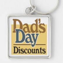 Dads Day Discounts Keychain