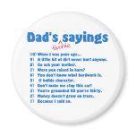 Dads favourite sayings magnet